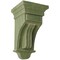 Ekena Millwork 5 1/2"W x 5 1/2"D x 10"H Raised Fluting Wood Vintage Decor Corbel, Restoration Green CORWD05X05X10RAGR - alternate 1